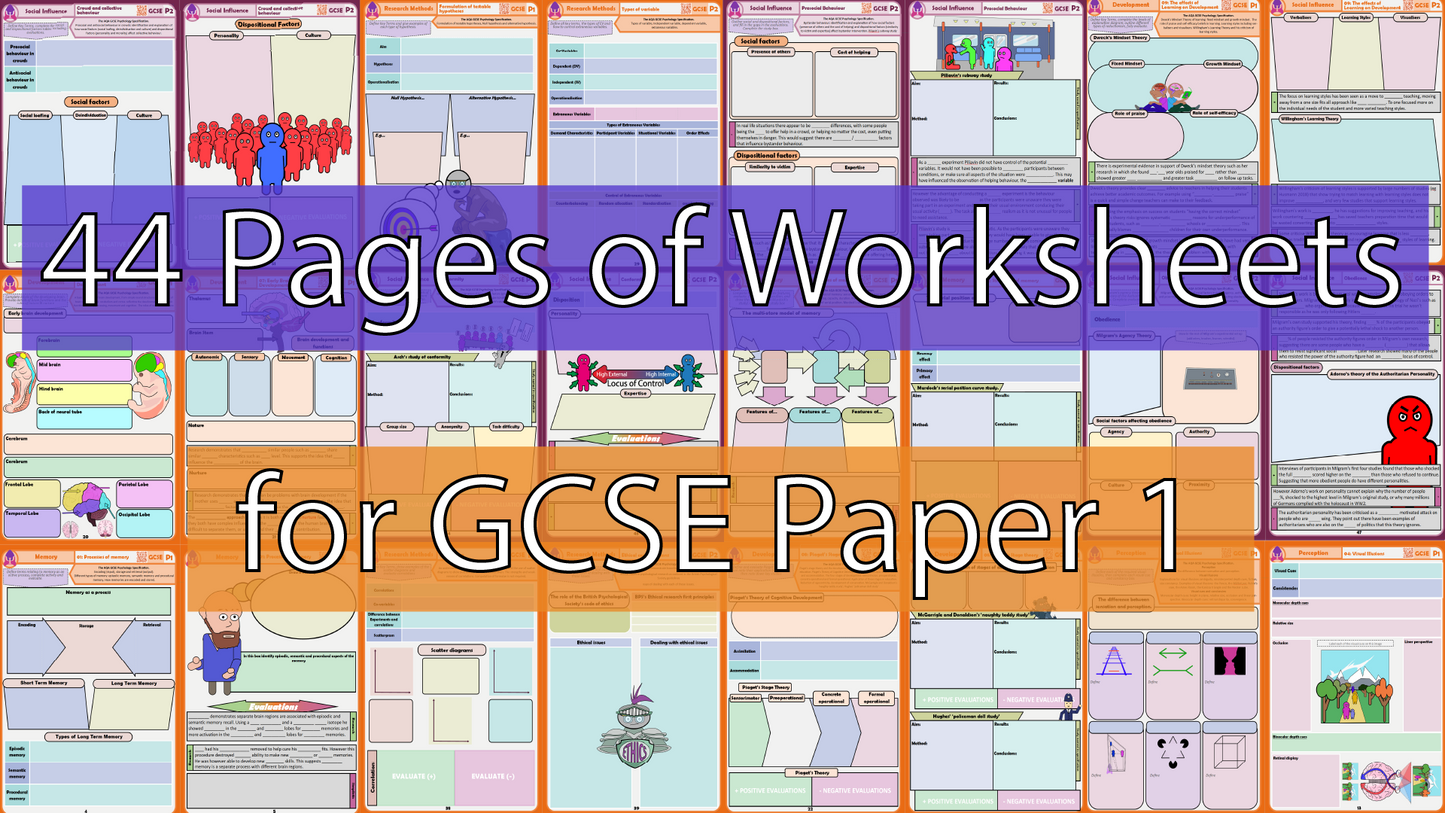 GCSE Digital Worksheets