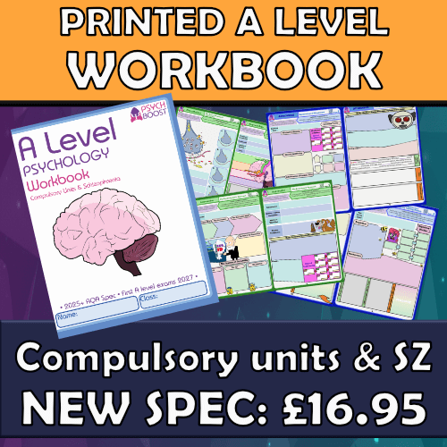A-LEVEL Psychology Workbook 2027 (for aqa spec)